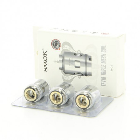 Pack de 3 resistances Triple Mesh 0,15ohm TFV16 Smok