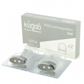 Pack de 2 Pods 2ml + résistance Mesh 1.3ohms Koddo Pavinno KoddoPod