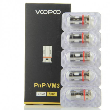 Pack de 5 résistances Pnp-VM3 0.45ohm Vinci Voopoo