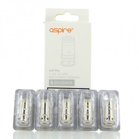 Pack de 5 résistances 1.15ohm AVP Pro Aspire