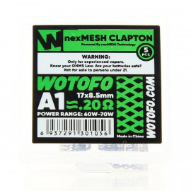 Pack de 5 NexMesh Clapton A1 0.2ohms Wotofo