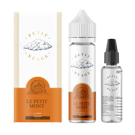 Le Petit Mont Petit Nuage 60ml 00mg + Fiole Vide 30ml Graduée