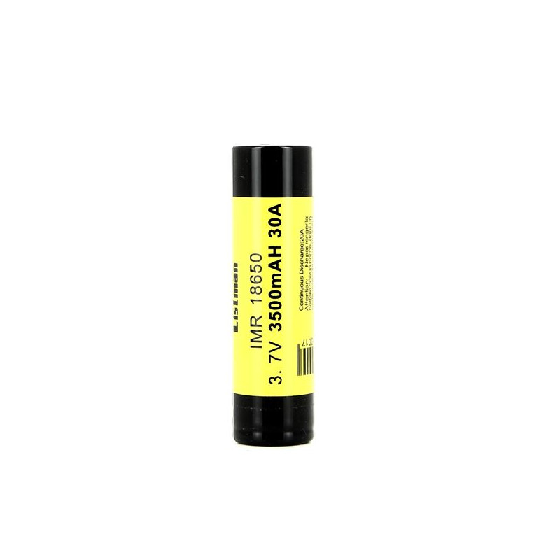 Accu 30A 18650 3500mah Listman - Vapostore