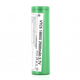 Accu 30A 18650 2600mAh VTC5 Sony (+ boite rangement et notice)