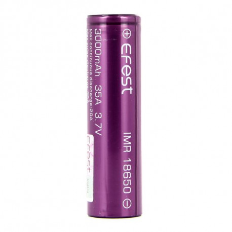 Boite avec 2 Accus 35A 18650 3000mAh IMR Efest