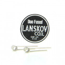 Boîte de 2 coils Duo Fused 0.4f+0.1ni 0.18ohm Lanskov