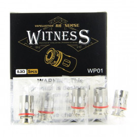 Pack de 5 résistances 0.3ohm Witness Vapelustion