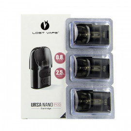 Pack de 3 Pods 2.5ml + résistance Ursa Nano Lost Vape