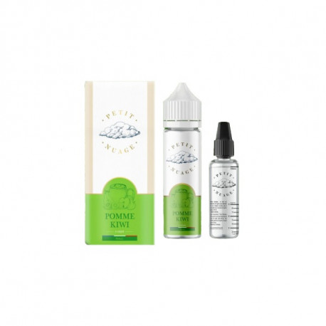 Pomme Kiwi Petit Nuage 60ml 00mg + Fiole Vide 30ml Graduée