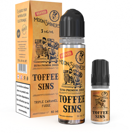 Pack 50ml + 10ml Toffee Sins Moonshiners - 03mg