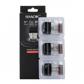 Pack de 3 Pod 2ml + résistance meshed 0,9ohm Novo 2X Smok