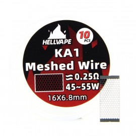 Pack de 10 résistances Mesh Wire KA1 0.25ohm Dead Rabbit M RTA Hellvape