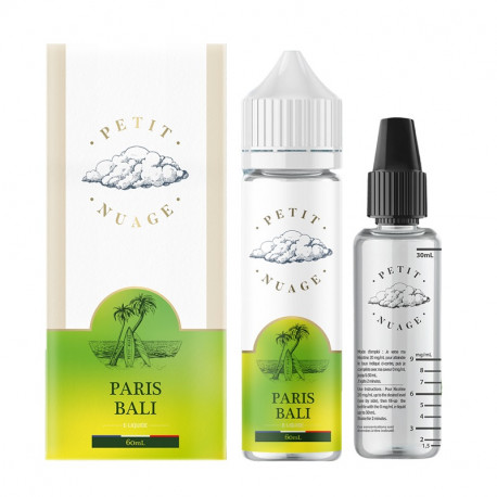 Paris Bali Petit Nuage 60ml 00mg + Fiole Vide 30ml Graduée