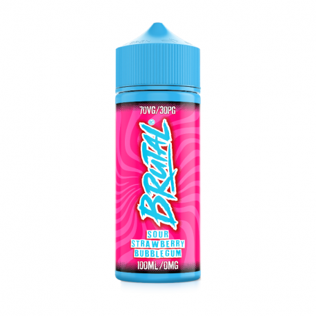 Sour Strawberry Bubblegum Brutal Just Juice 100ml 00mg