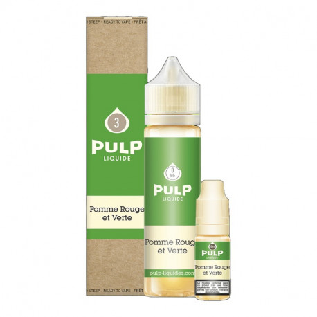 Pack 50ml + 10ml Pomme Rouge Et Verte Pulp - 03mg