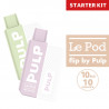 Starter Kit Pod Flip 500mah Blanc + Cartouche 2ml Pulp - 10mg