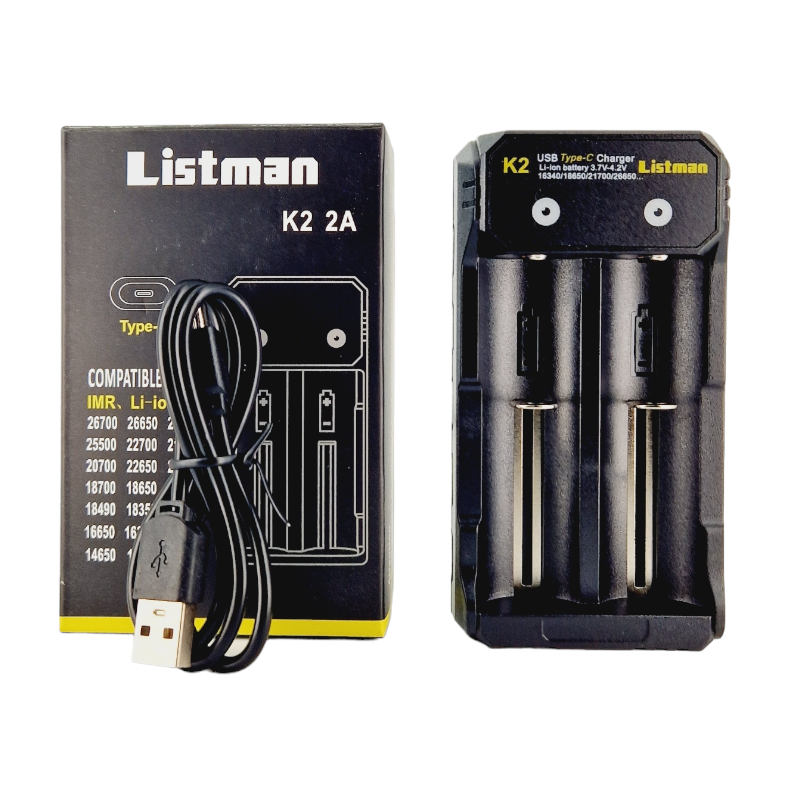 Chargeur K2 2A USB Type-C Listman - Vapostore