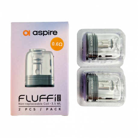 Pack de 2 Pods 3.5ml + résistance Fluffi Aspire