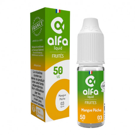 Mangue Pêche 50/50 Fruités Alfaliquid 10ml