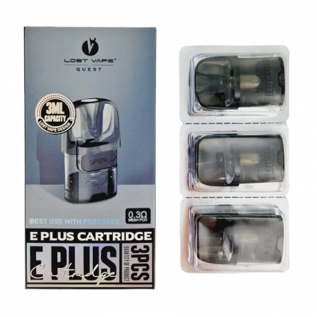 Pack de 3 Pods 3ml + résistance E-Plus Lost Vape