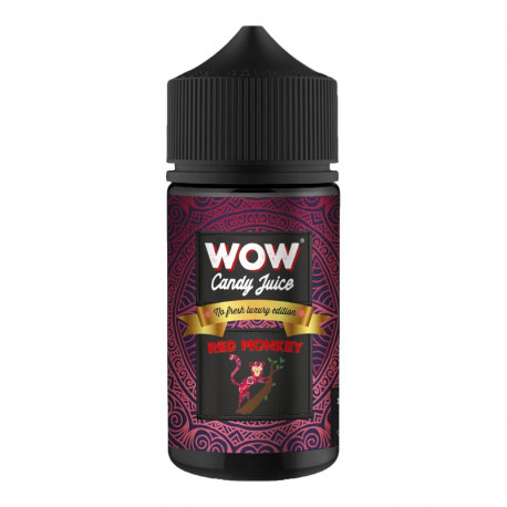 Red Monkey No Fresh WOW Candy Juice Made In Vape 100ml