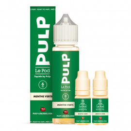Pack 40ml + 2x10ml Menthe Verte Pod Liquide Pulp - 06mg