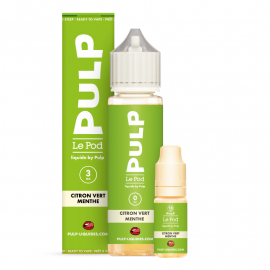 Pack 50ml + 10ml Citron Vert Menthe Pod Liquide Pulp - 03mg