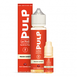 Pack 50ml + 10ml Fraise Candy Pod Liquide Pulp - 03mg