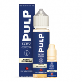 Pack 50ml + 10ml Granité Fruits Bleus Pod Liquide Pulp - 03mg
