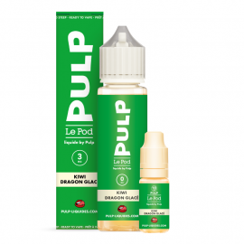 Pack 50ml + 10ml Kiwi Dragon Glacé Pod Liquide Pulp - 03mg
