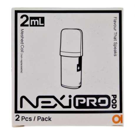 Pack de 2 pod 2ml + résistance Mesh 1.2ohm Nexi Pro Aspire