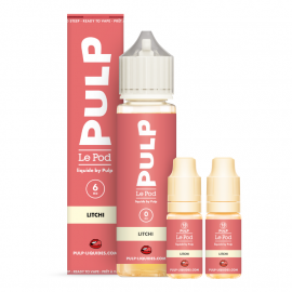 Pack 40ml + 2x10ml Litchi Pod Liquide Pulp - 06mg