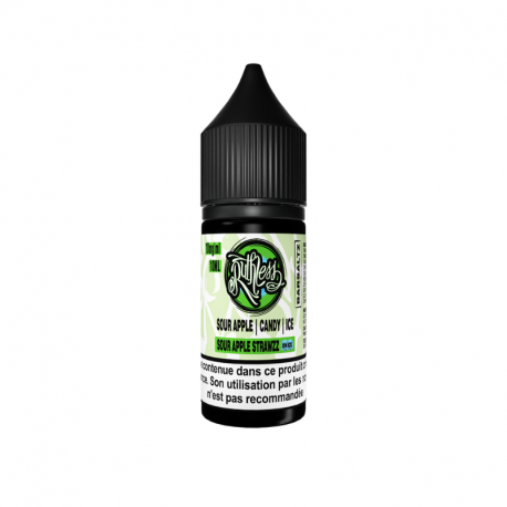 Sour Apple Strawzz On Ice Nic Salt BarSaltz Ruthless 10ml