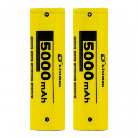 Accu 35A 21700 5000mAh (+ boite rangement et notice) Listman
