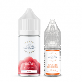 La Fraise Longfill Petit Nuage 20ml 00mg + Booster Petit Nuage 10ml