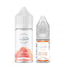 La Pêche Longfill Petit Nuage 20ml 00mg + Booster Petit Nuage 10ml 18mg