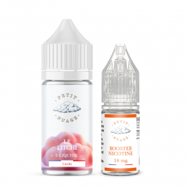 Le Litchi Longfill Petit Nuage 20ml 00mg + Booster Petit Nuage 10ml 18mg