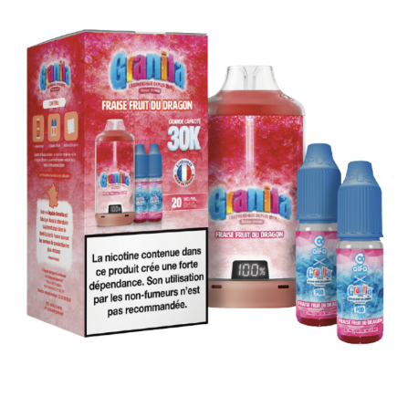 Kit Puff Granita 30000 950mah 10ml (2x10ml 20mg) Granita