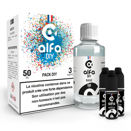 Pack DIY 200ml 50/50 3mg Alfa DIY