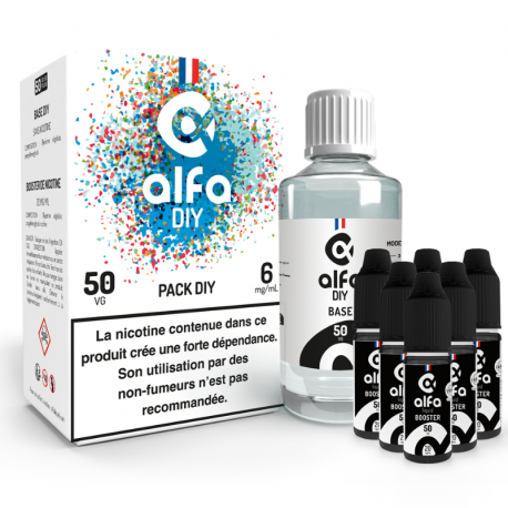 Pack DIY 200ml 50/50 6mg Alfa DIY