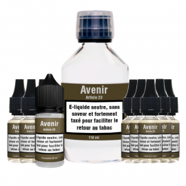 Pack DIY Article 23 Arome 30ml + 200ml 50/50 09mg Avenir