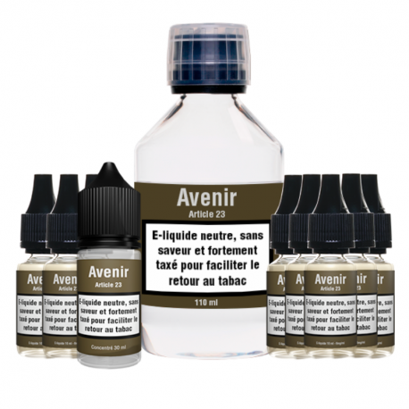 Pack DIY Article 23 Arome 30ml + 200ml 50/50 09mg Avenir