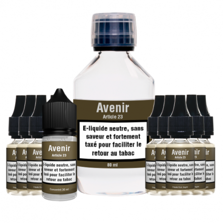 Pack DIY Article 23 Arome 30ml + 200ml 50/50 12mg Avenir