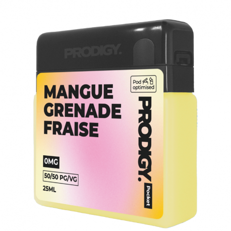Mangue Grenade Fraise Prodigy Pocket 25ml