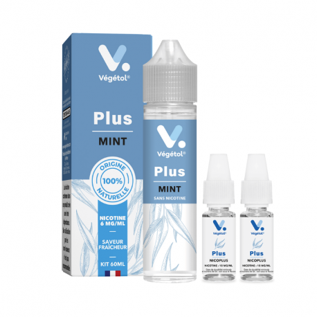 Mint Végétol Plus 50ml + 2 Boosters NicoPlus 18mg