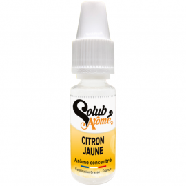 Citron Jaune Italie Concentré Solubarôme 10ml