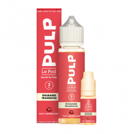 Pack 50ml + 10ml Rhubarbe Framboise Pod Liquide Pulp - 03mg