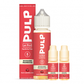 Pack 40ml + 2x10ml Rhubarbe Framboise Pod Liquide Pulp - 06mg