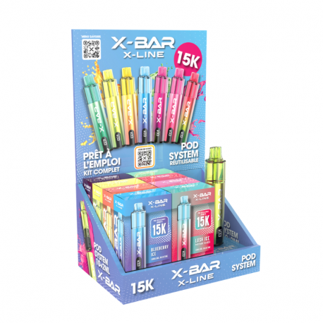 Starter Pack X-Line 15K (24 kits+ 48 cartouches 20mg) X-Bar