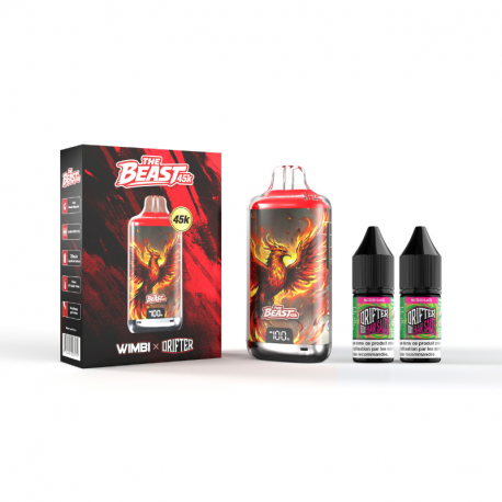Kit The Beast 45K Eternal Fire 750mah 10ml (2x10ml 20mg) Wimbi X Drifter